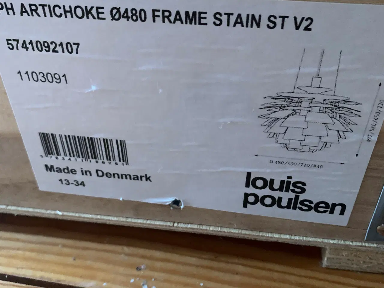 Billede 3 - Kogle PH 48 cm stål - SOM NY !