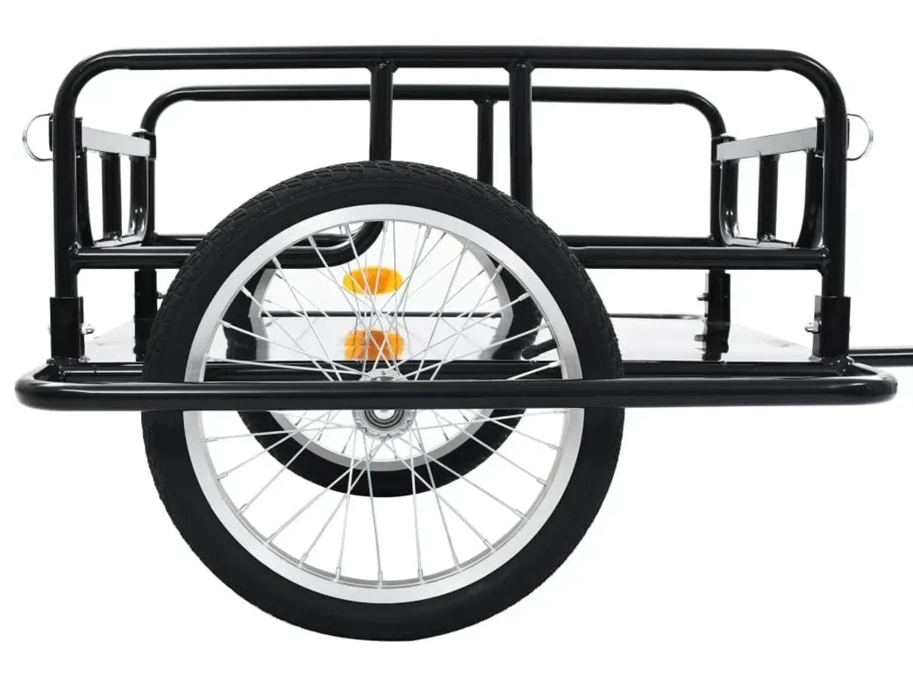 Billede 7 - Cykelanhænger 130x73x48,5 cm stål sort