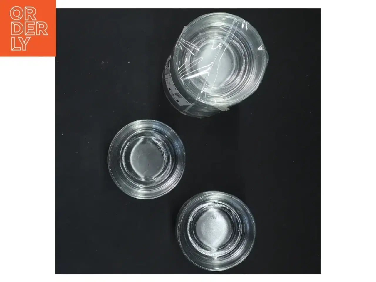 Billede 2 - Glas fyrfadsstager fra IKEA (str. Ø 7x3 cm)