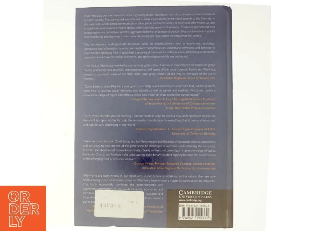 Billede 3 - Networks, crowds, and markets : reasoning about a highly connected world by D. Easley and J. Kleinberg (Bog)