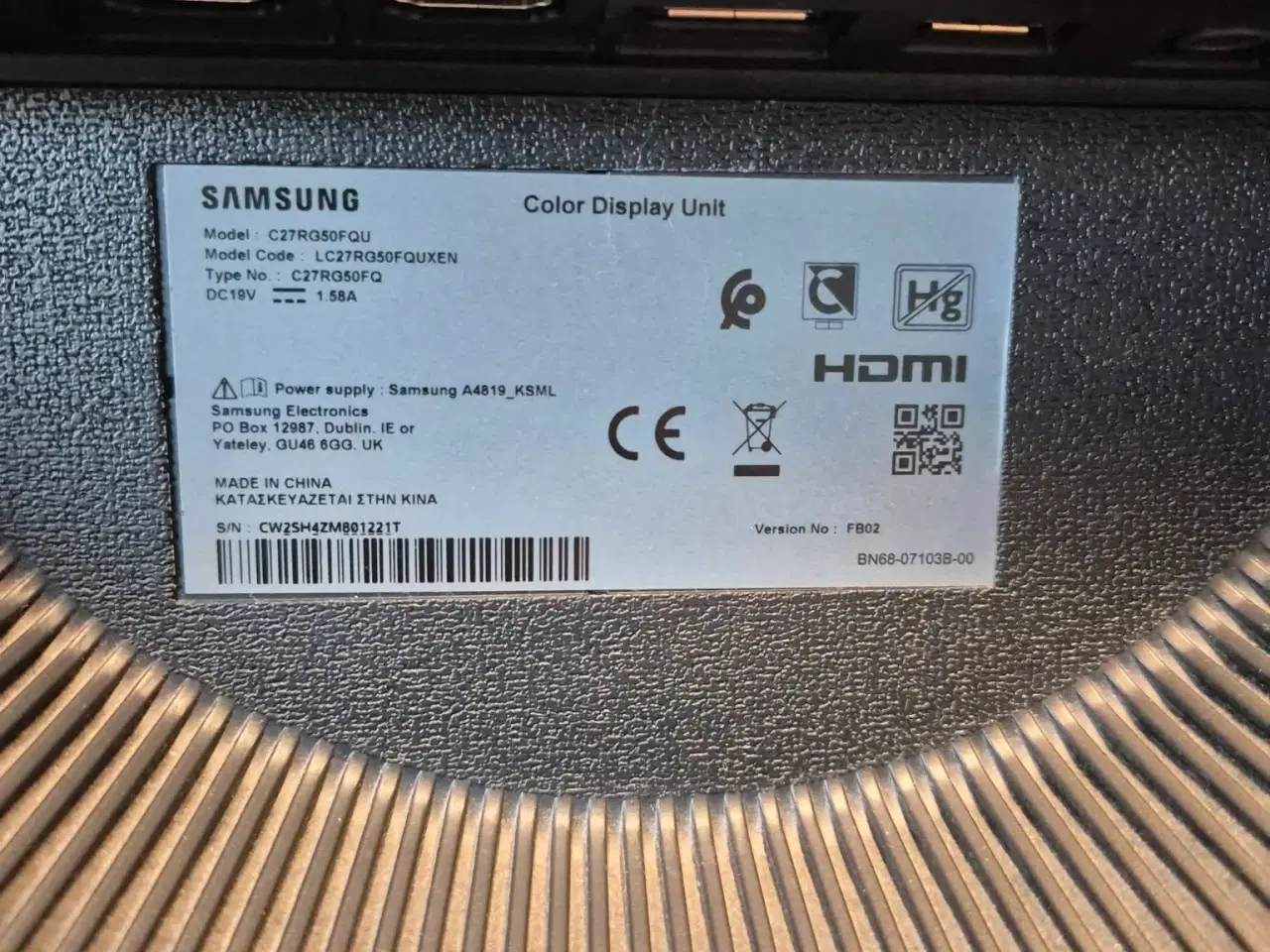 Billede 1 - PC skærm samsung 
