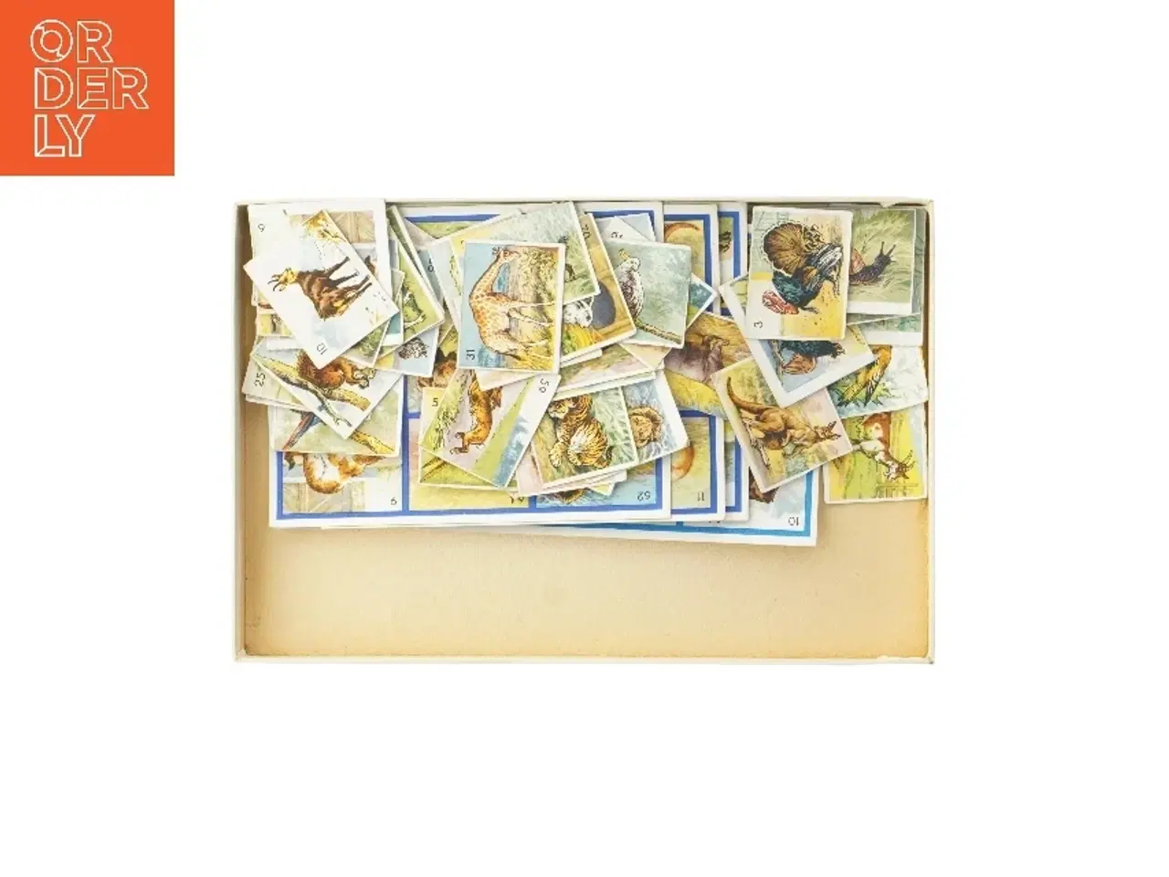 Billede 3 - Antikt Dyre-Lotto spil (str. 3x32x22 cm)