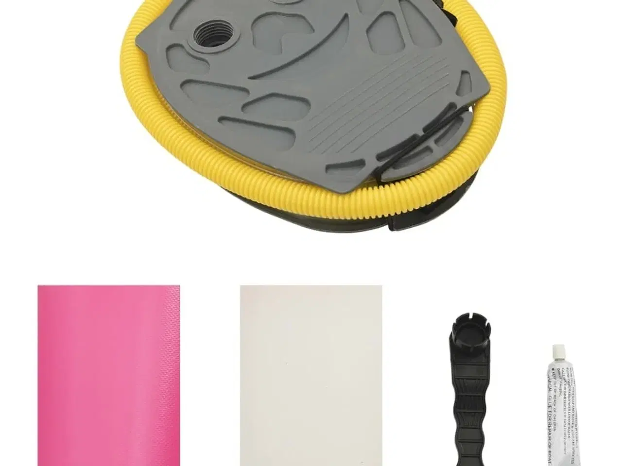 Billede 8 - Oppustelig gymnastikrulle med pumpe 100x60 cm PVC lyserød