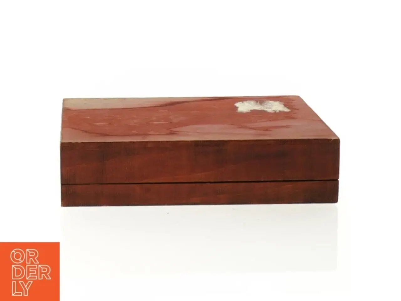 Billede 7 - Ornamenteret Træ æske med 2 rum (str. 16 x 12 x 4 cm)