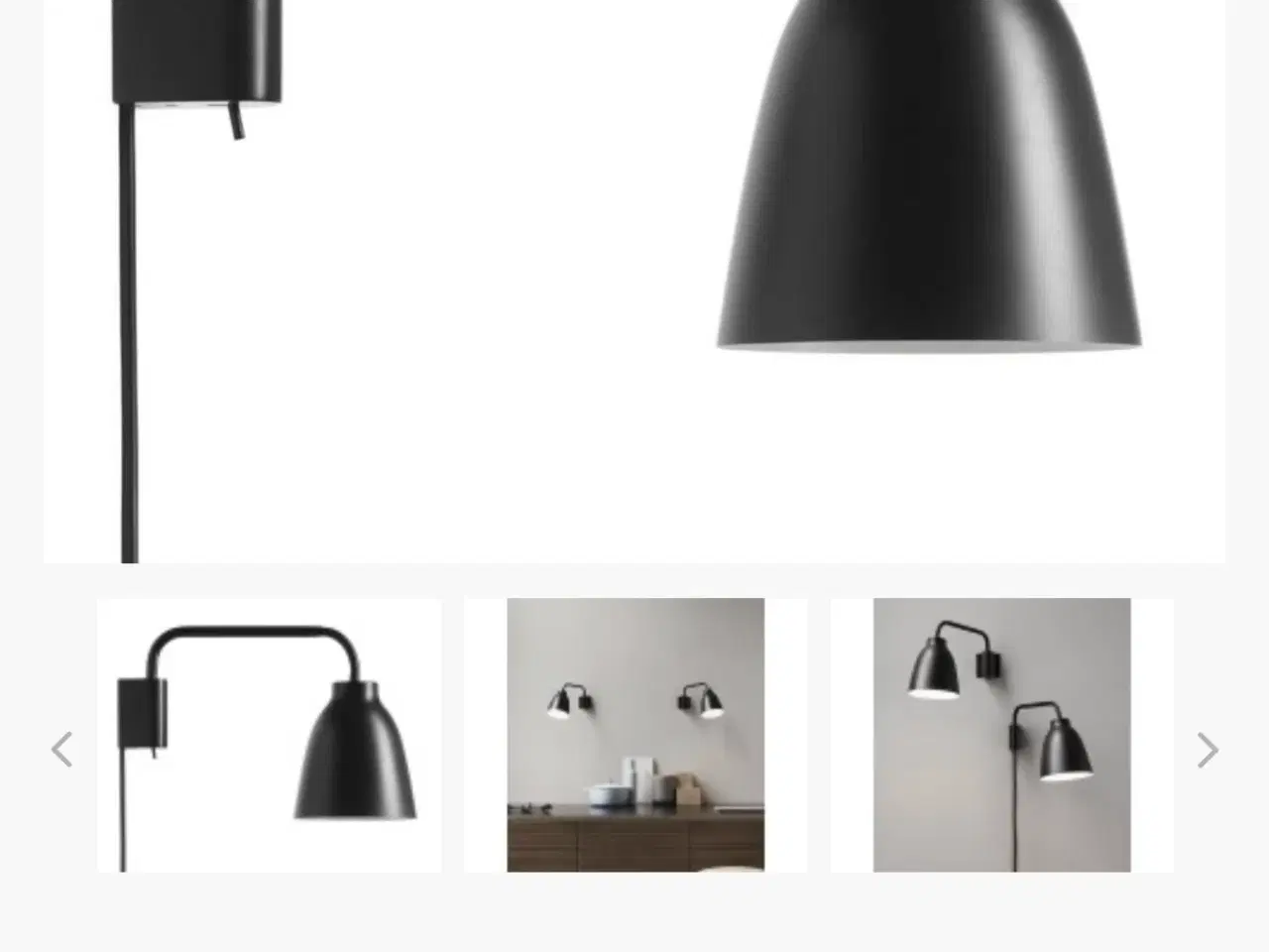 Billede 5 - Caravaggio Read Væglampe Mat Sort Fritz Hansen