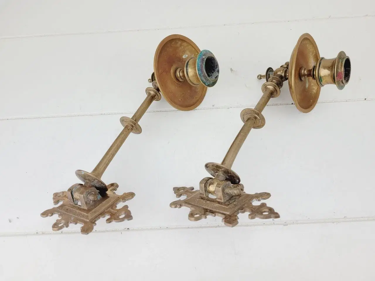 Billede 4 - ⭐️- 2 stk Kobber Candleholder / Vægstager
