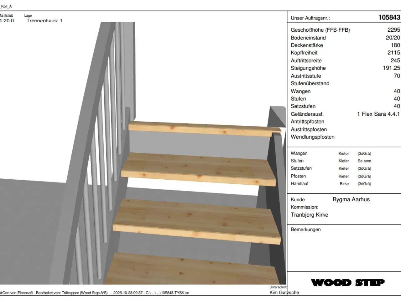 Billede 6 - Kvartsvingstrappe - fejlmålstrappe