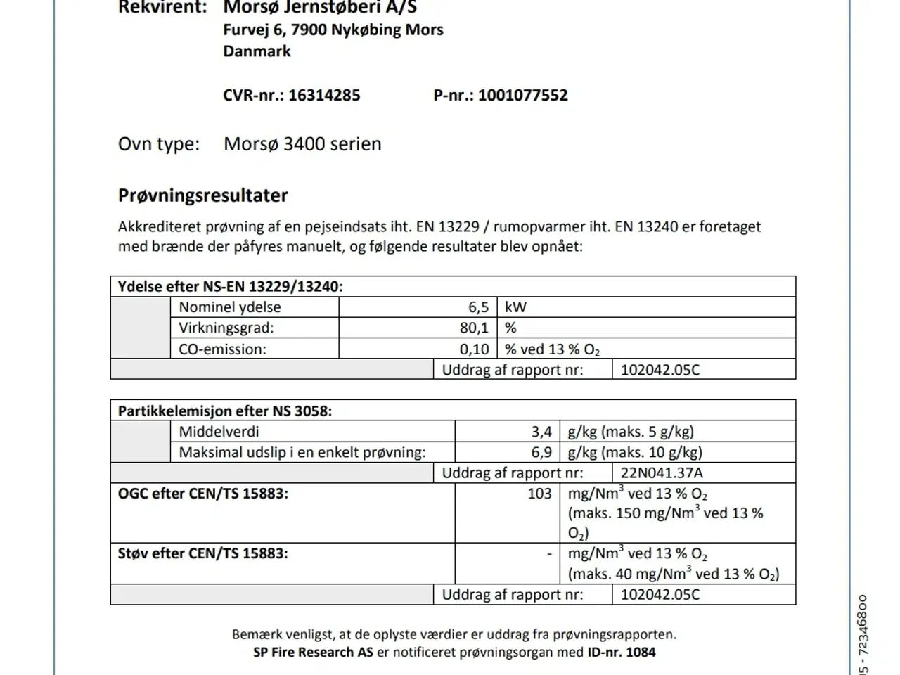 Billede 8 - Brændeovn Morsø 3440