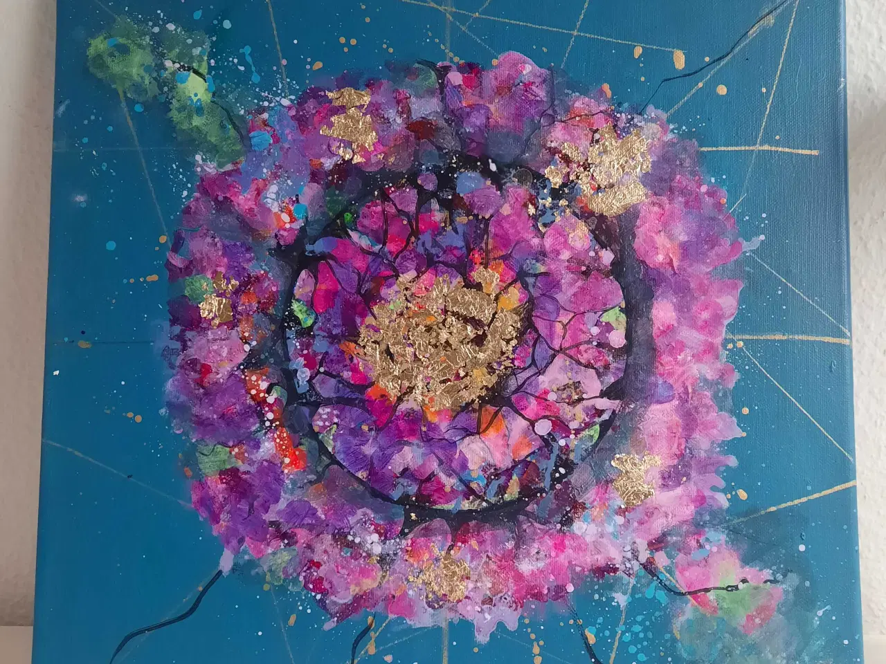 Billede 13 - Akrylmaleri på lærred 40x40 cm 