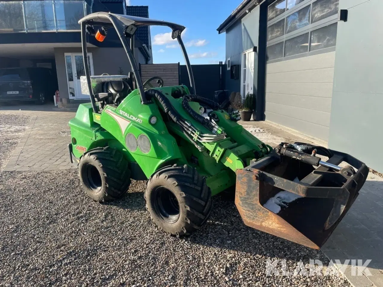 Billede 3 - Minilæsser Avant Staldkat 630 med siloklo