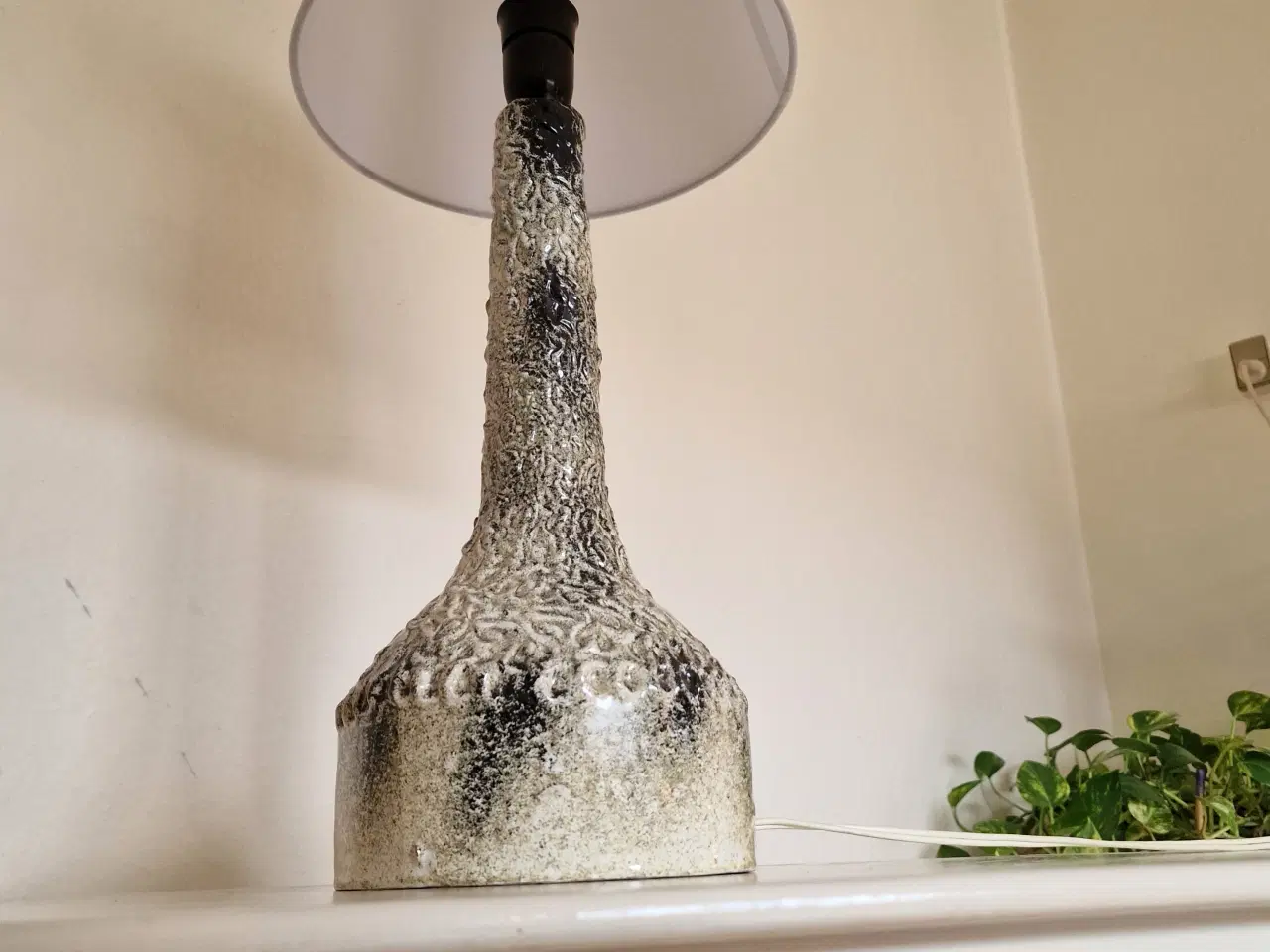 Billede 4 - Stor flot gammel bordlampe.