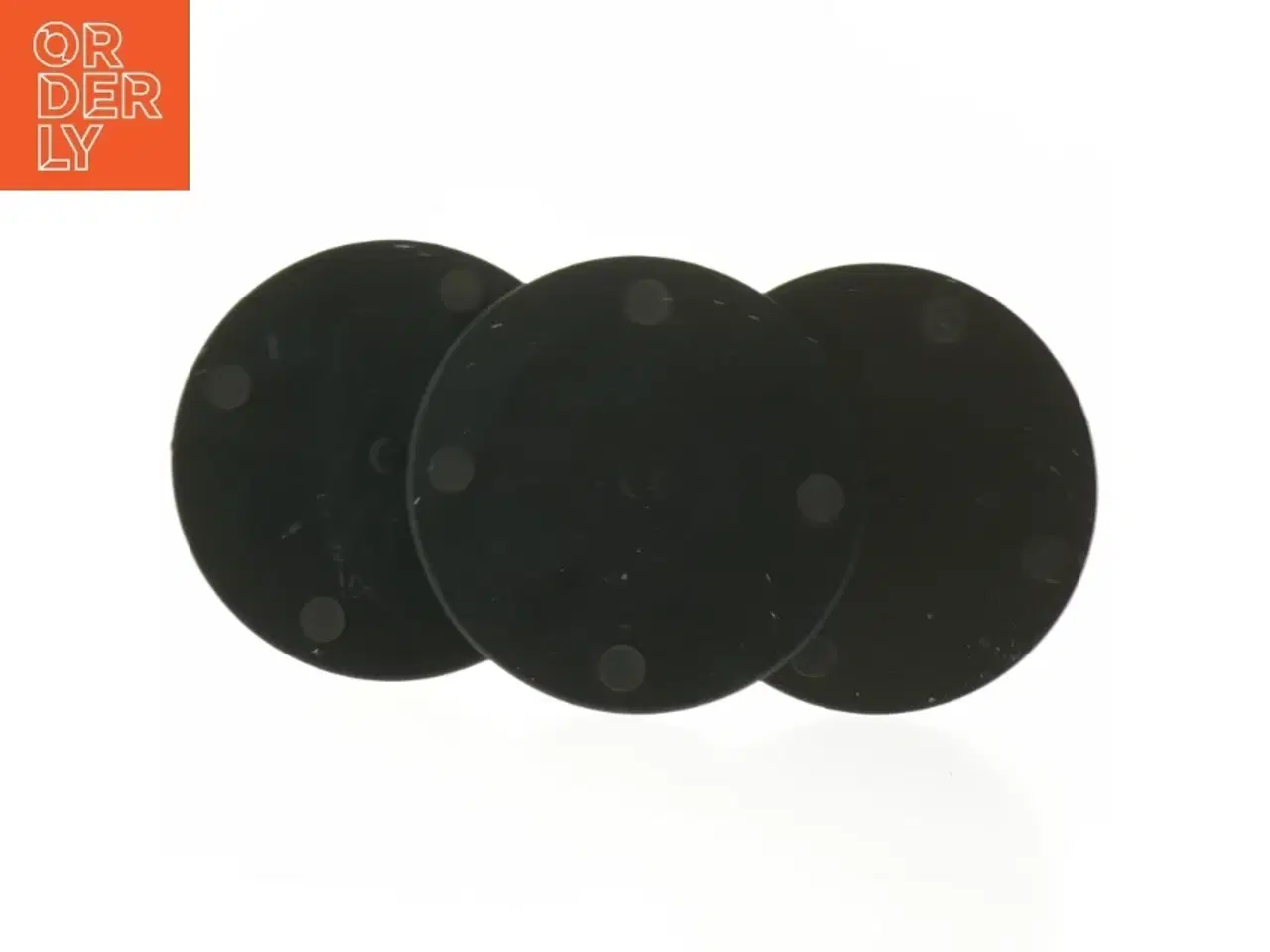 Billede 2 - Tre sorte lysestager (str. 14 og 19 og 23 cm)