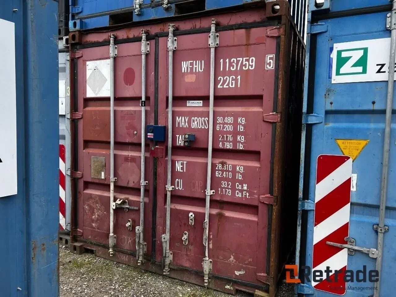 Billede 2 - - - - 20 fods container med indhold / 20 ft container with content