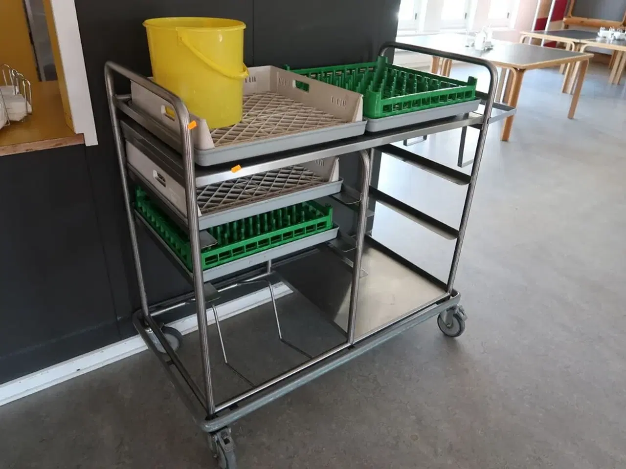 Billede 2 - Rustfri stål opbevaringsvogn