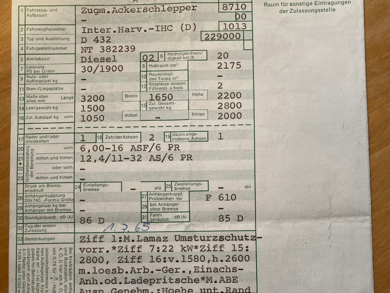 Billede 5 - Tysk traktor fra 1965