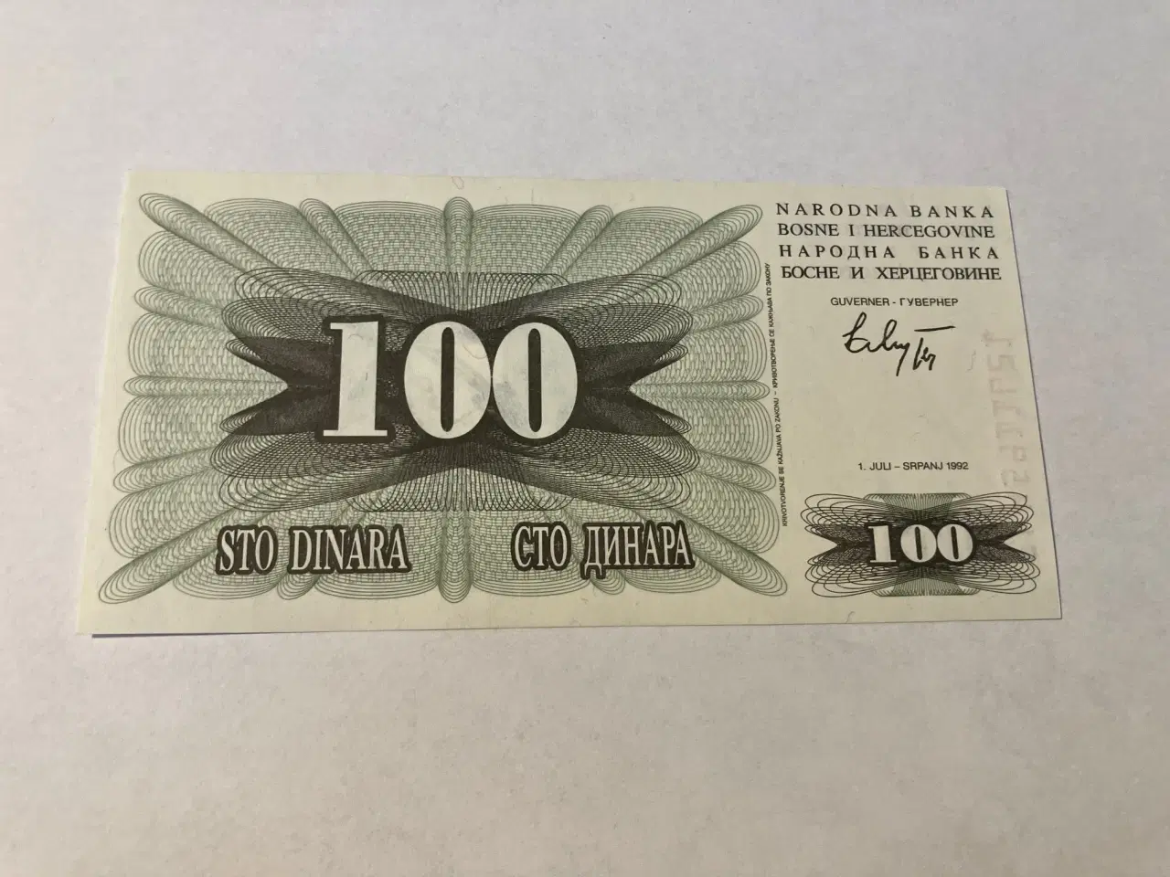 Billede 2 - 100 Dinara Bosnia Herzegovina 1992