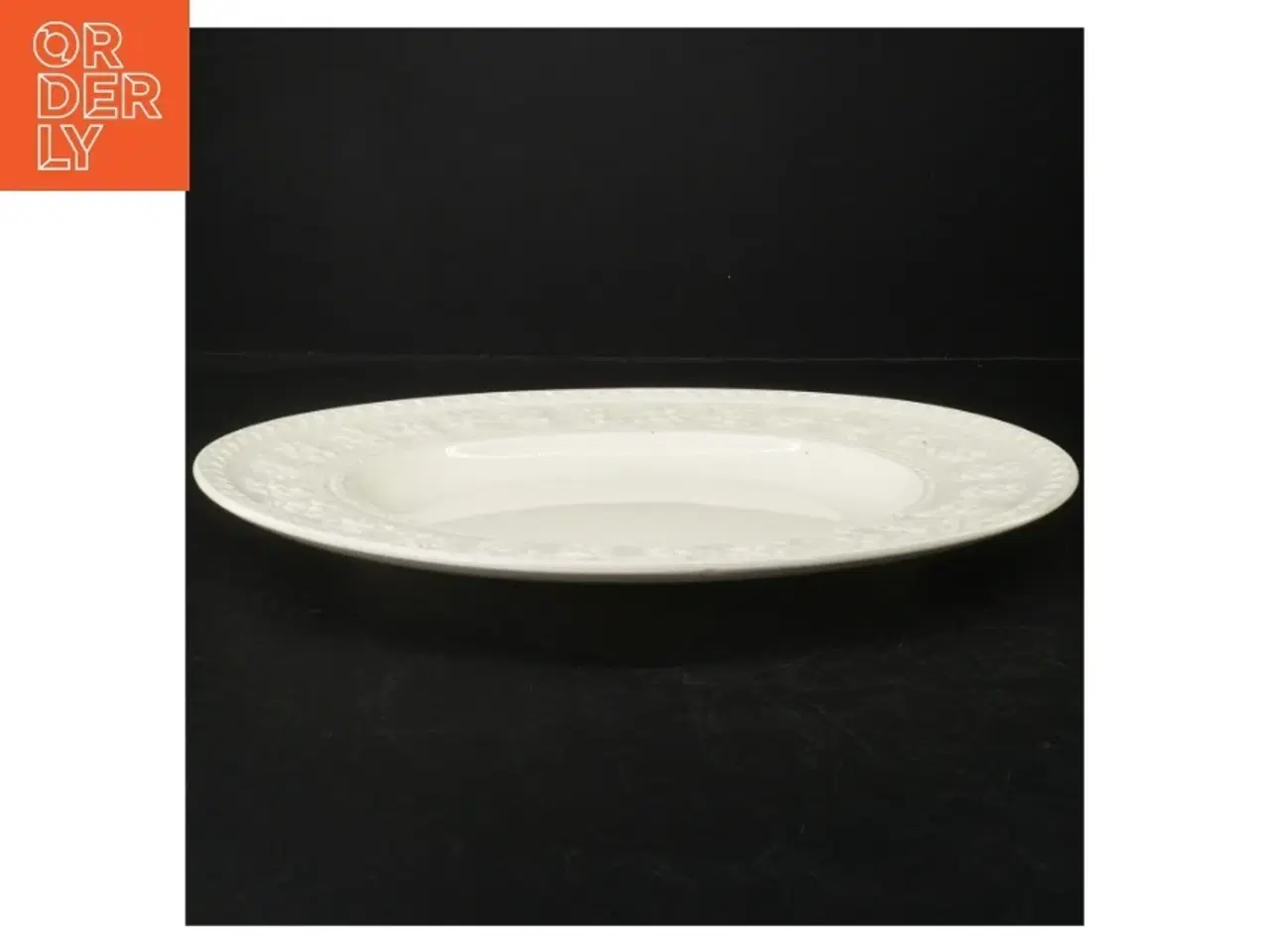 Billede 4 - Hvidt porcelænsfad fra Wedgwood (str. 35 x 27 cm)