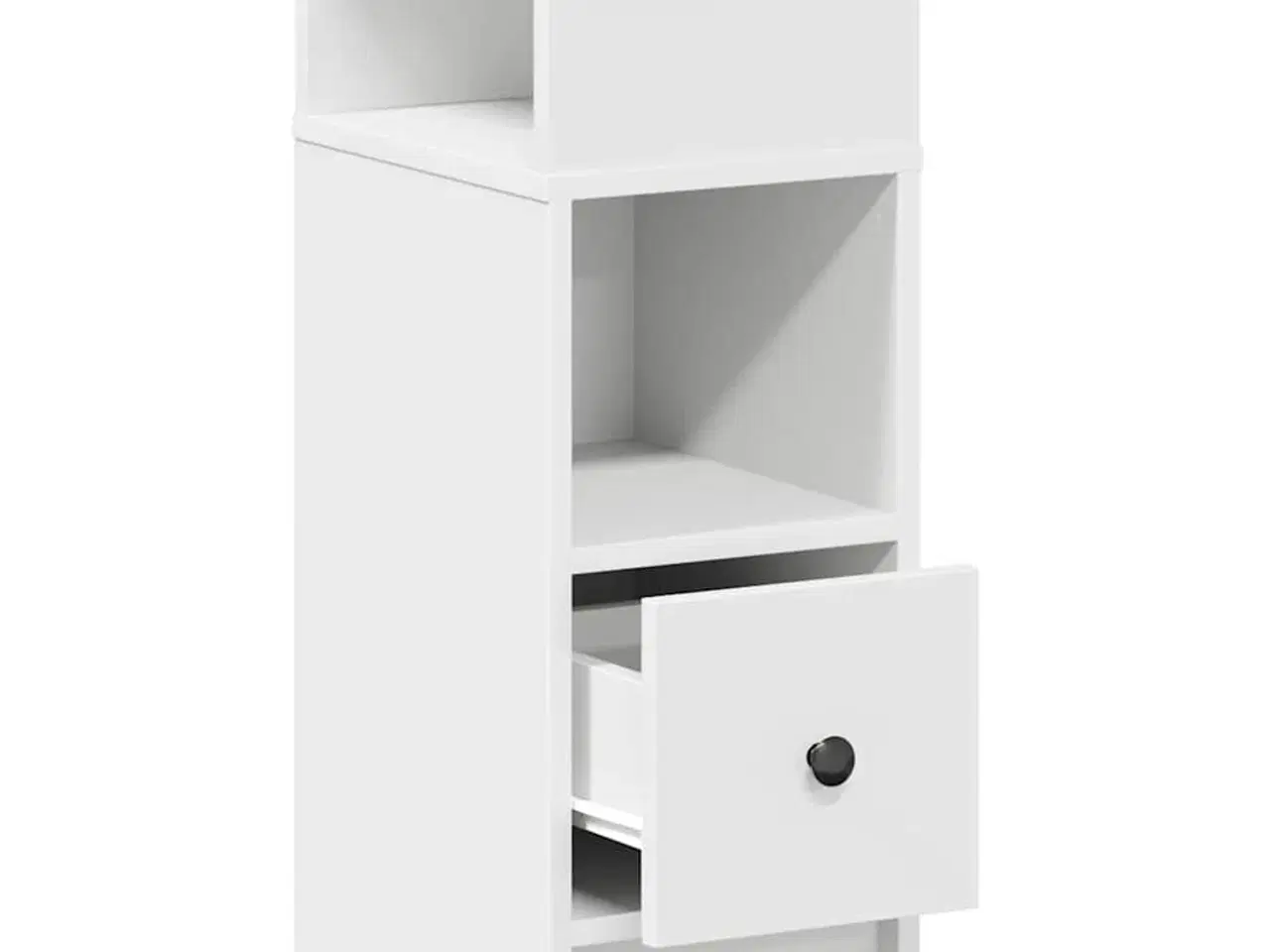 Billede 5 - Sengebord med skuffe 25x31x66 cm hvid