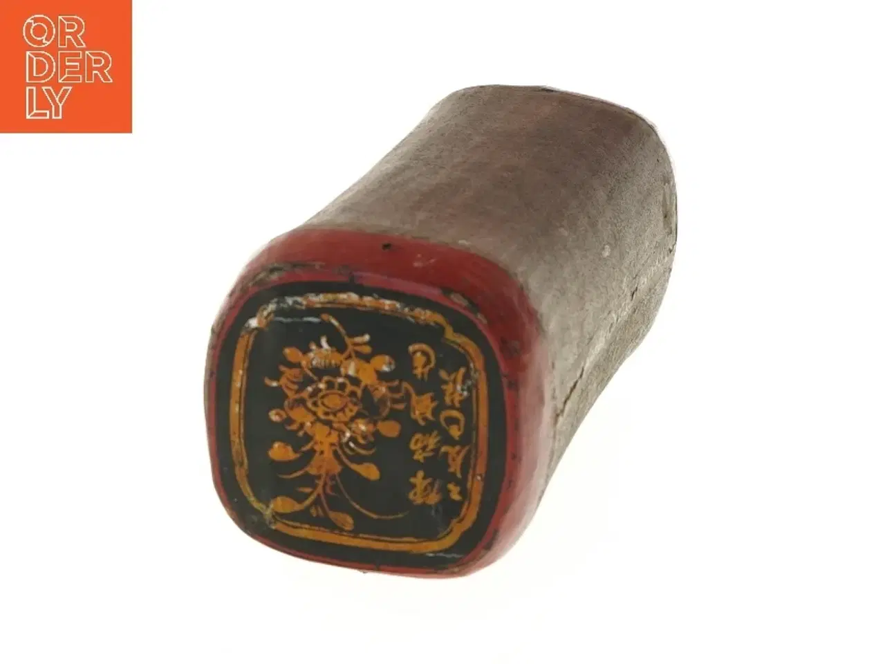 Billede 4 - Dekorativ gammel tromme (str. 28x12x12 cm)