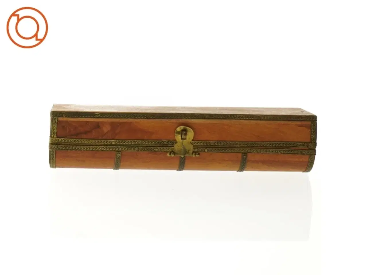 Billede 6 - Cigar æske Træ og Metal (str. 22 x 5 cm)