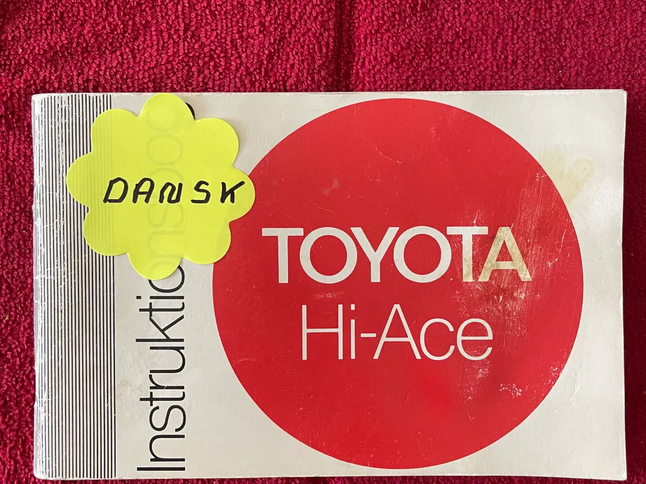 Billede 1 - Instruktionsbog Toyota Hi-Ace modeller General Mo