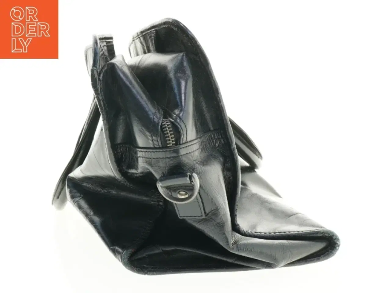 Billede 4 - Brugt sort skuldertaske (str. 55 x 20 cm)