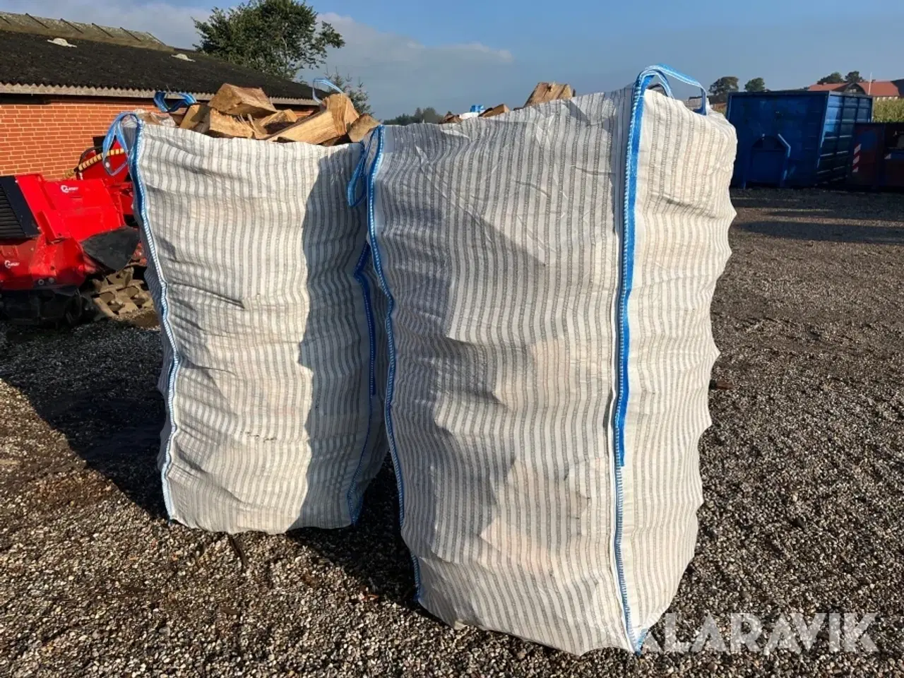 Billede 2 - Kløvet brænde ask i bigbags - 2 styk