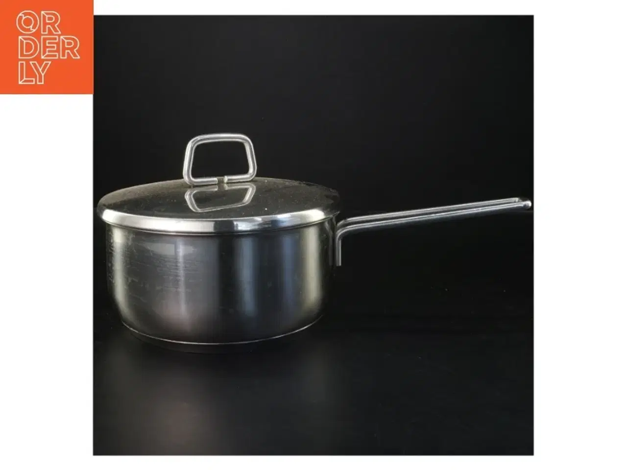 Billede 1 - Rustfrit stål gryde med låg (str. 34x10 cm)