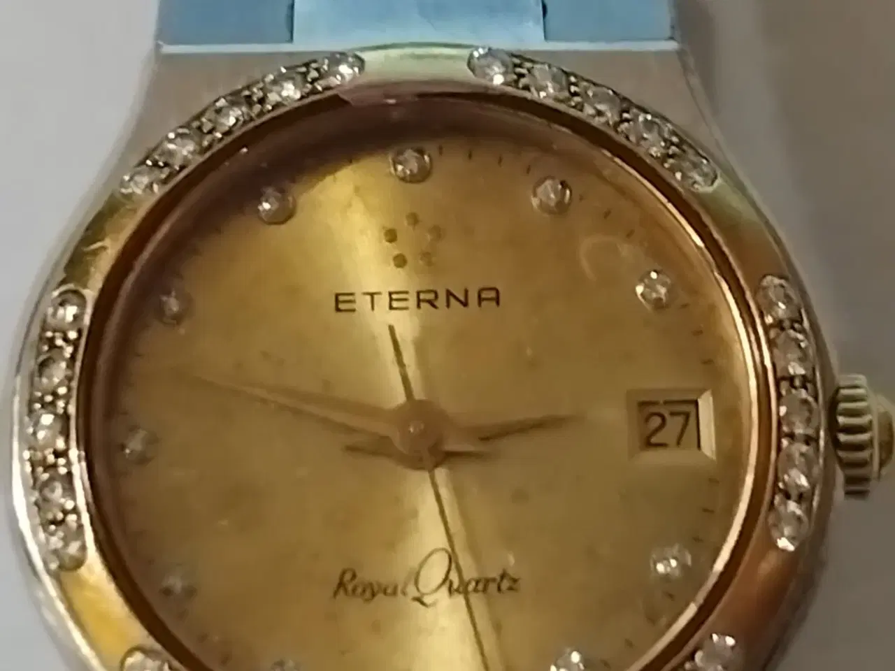 Billede 2 - Eterna 18 karat guldkant i diamanter Royal Quartz 