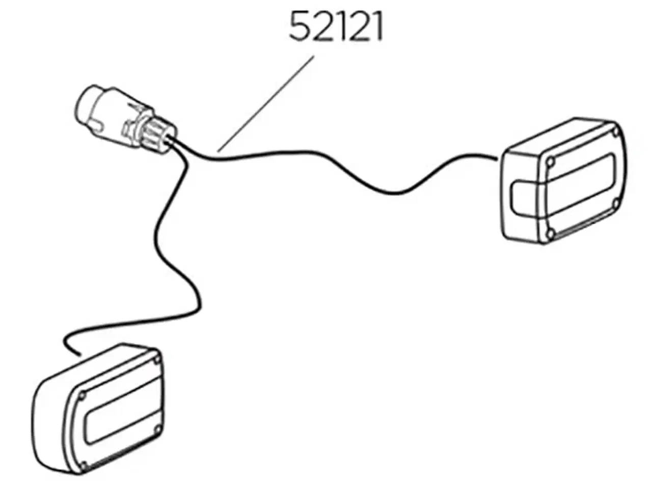 Billede 1 - Thule ledningsnet m. lygte 921/923 og 92