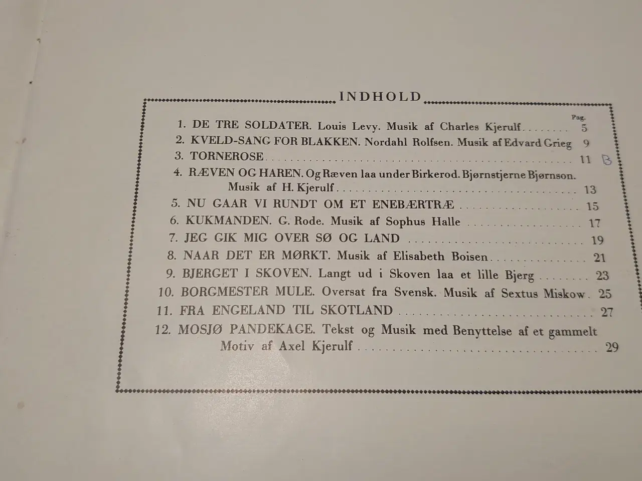 Billede 3 - Vore Børnesange 2. samling. Melodier og billeder.