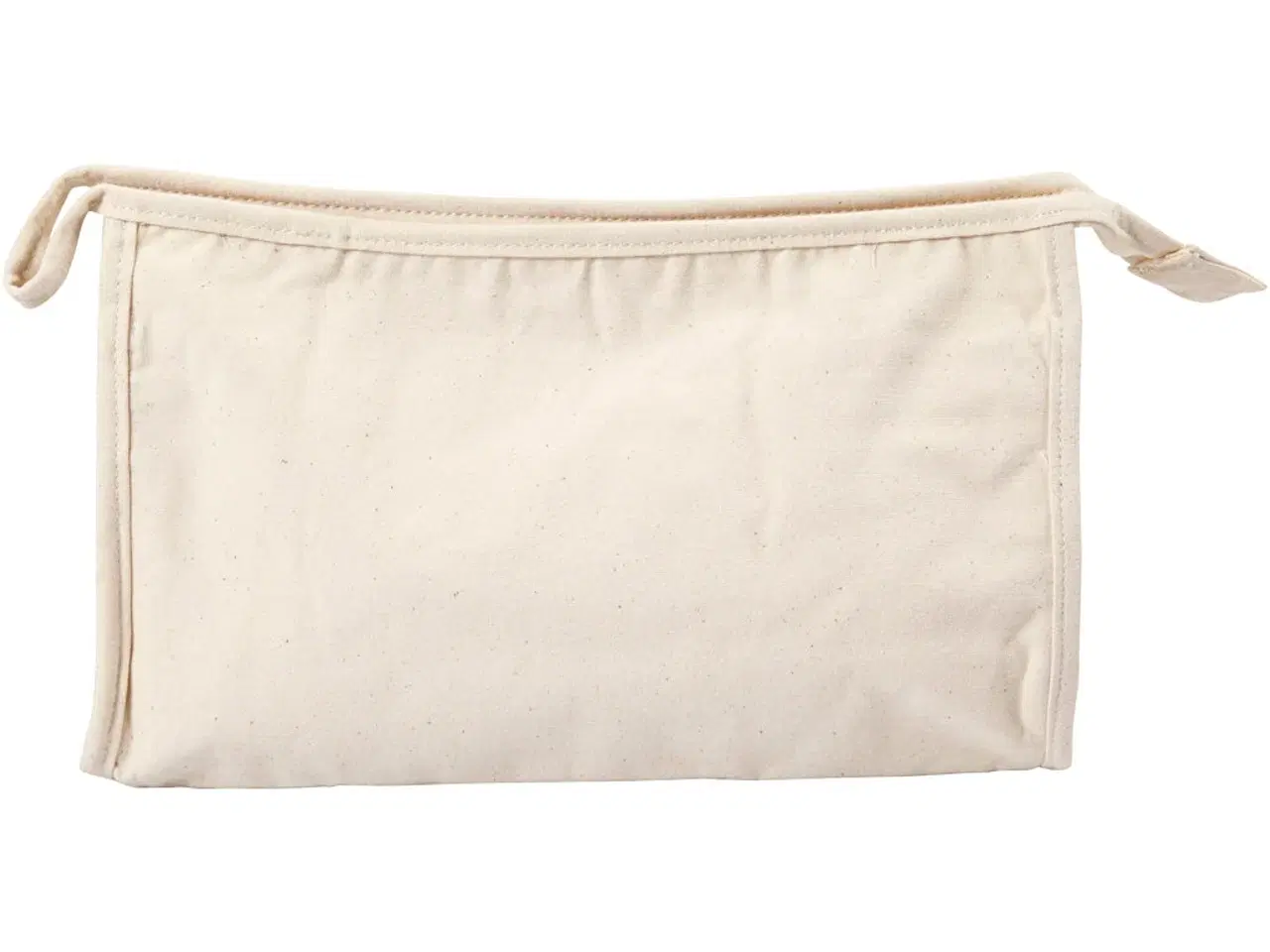 Billede 1 - Stilfuld Toilettaske i Lys Natur - 100% Bomuldskanvas