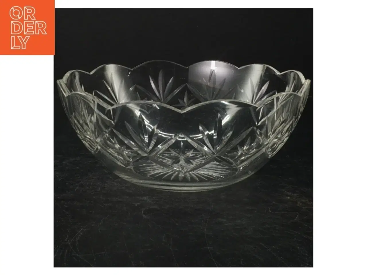 Billede 1 - Krystal skål (str. Ø. 24 cm)
