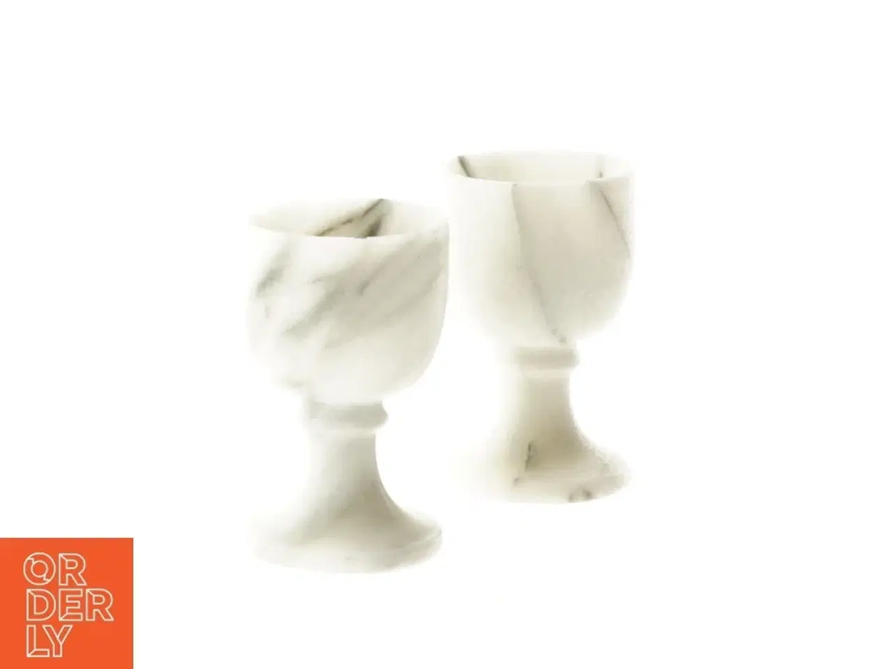Billede 3 - Æggebægre i marmor (str. 7 x 4 cm)