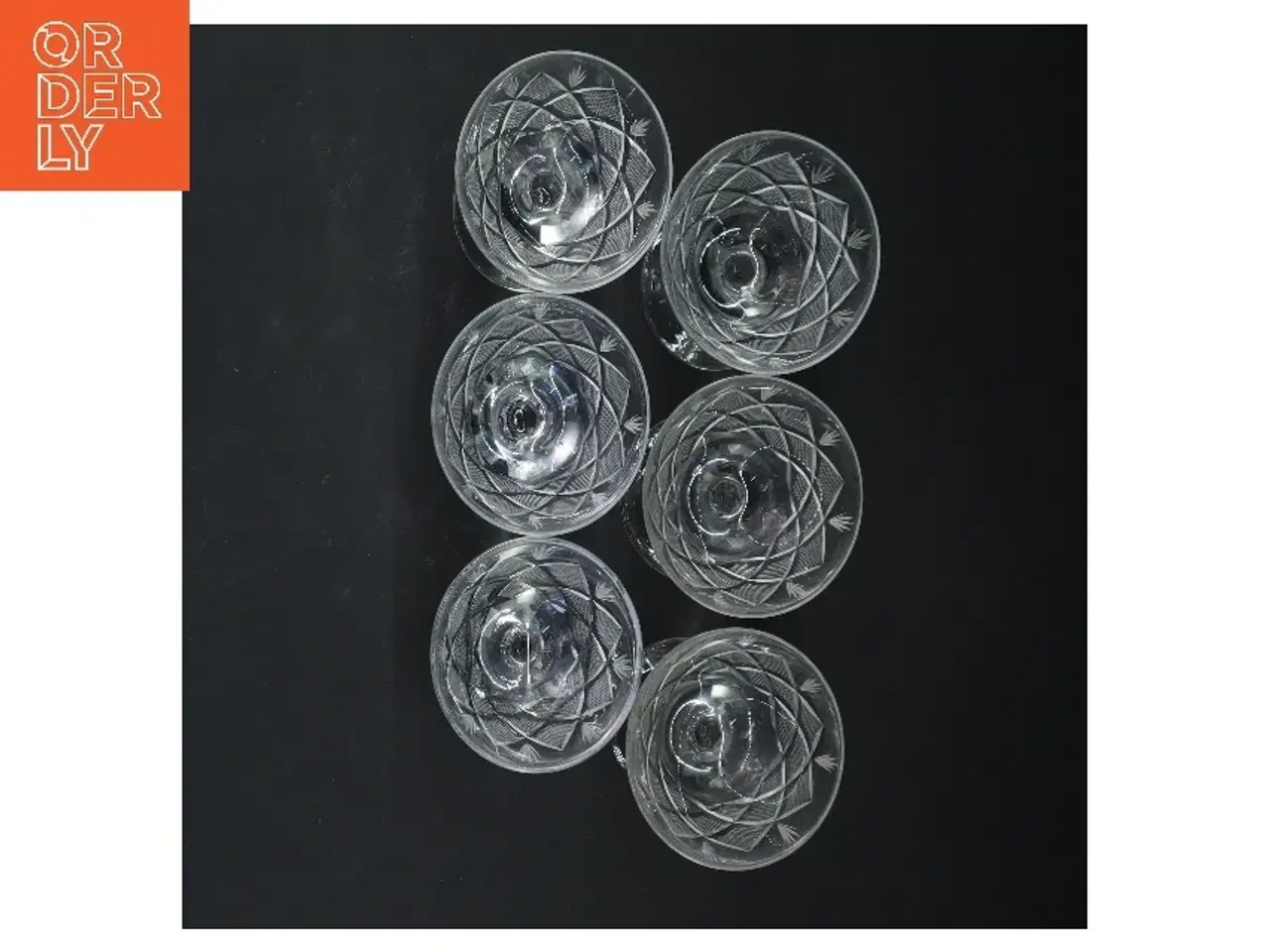 Billede 3 - Sæt af 6 krystalglas (str. 6 styk, 10 cm)fra Wien antik