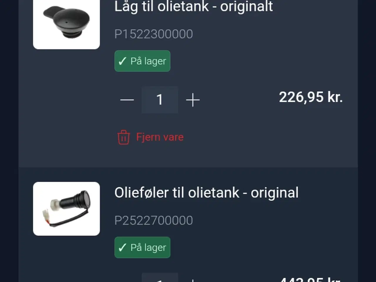 Billede 5 - Ny komplet original olietank til pgo hot 50/big ma