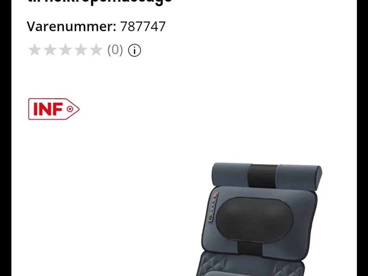 Billede 13 - Massagemåtte med varmepuder til helkropsmassage