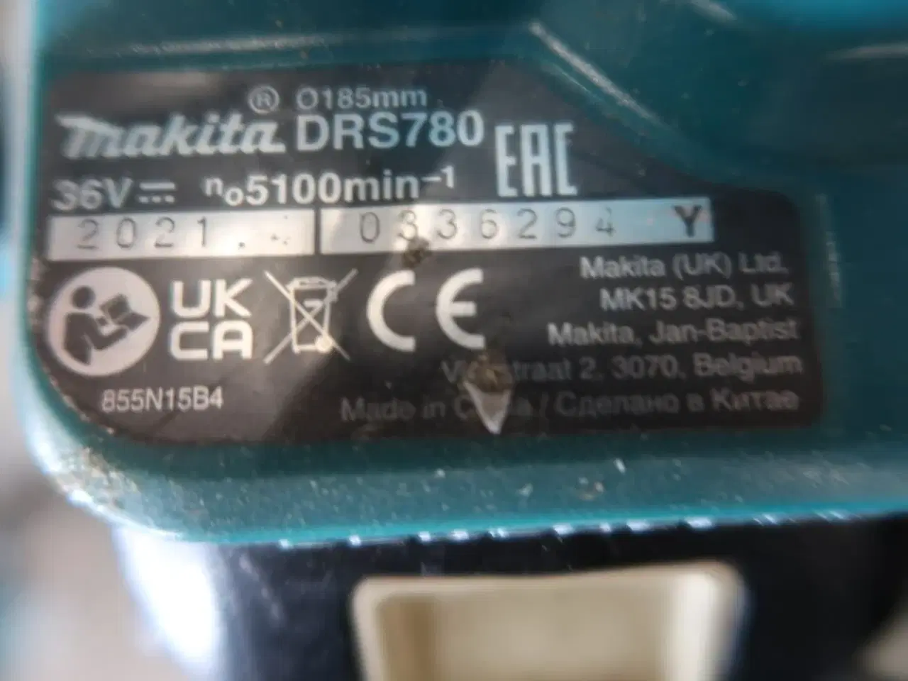 Billede 5 - Rundsav MAKITA DRS780 med 2 batterier