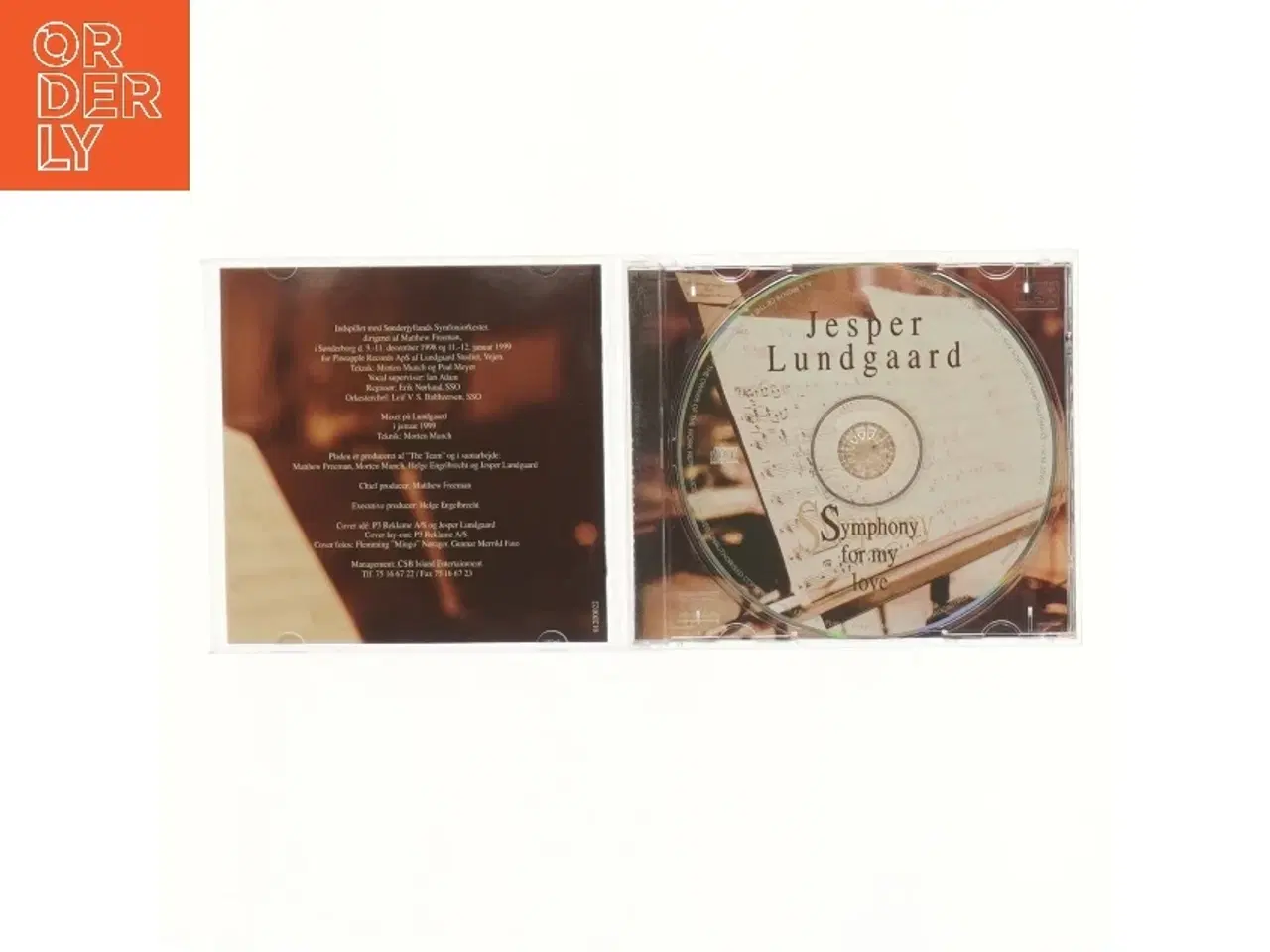 Billede 3 - Jesper Lundgaard CD - Symphony for My Love (str. 12,5x14 cm)
