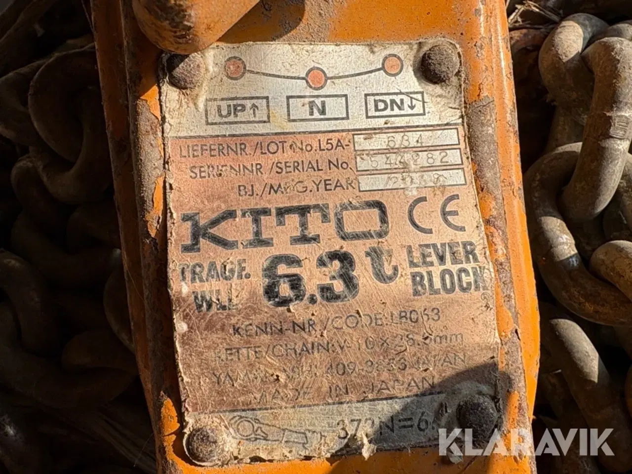 Billede 6 - Skraldetaljer 3 styk. Powertex, Kito & Ukendt 1,5t, 6t & 6,3t