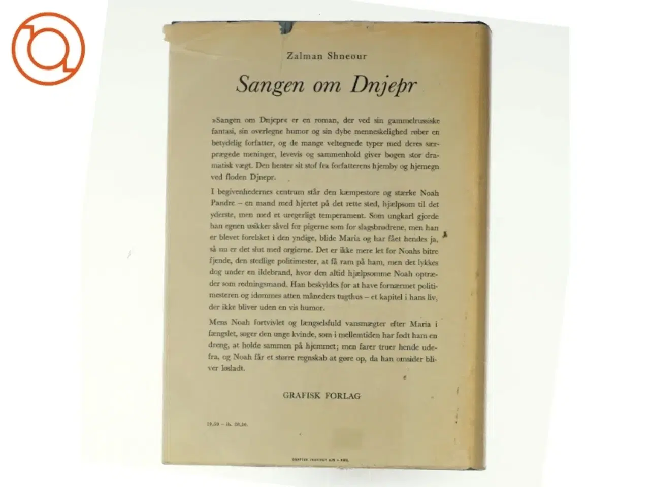 Billede 3 - Sangen om Dnjepr Zalman Shneour (Bog)