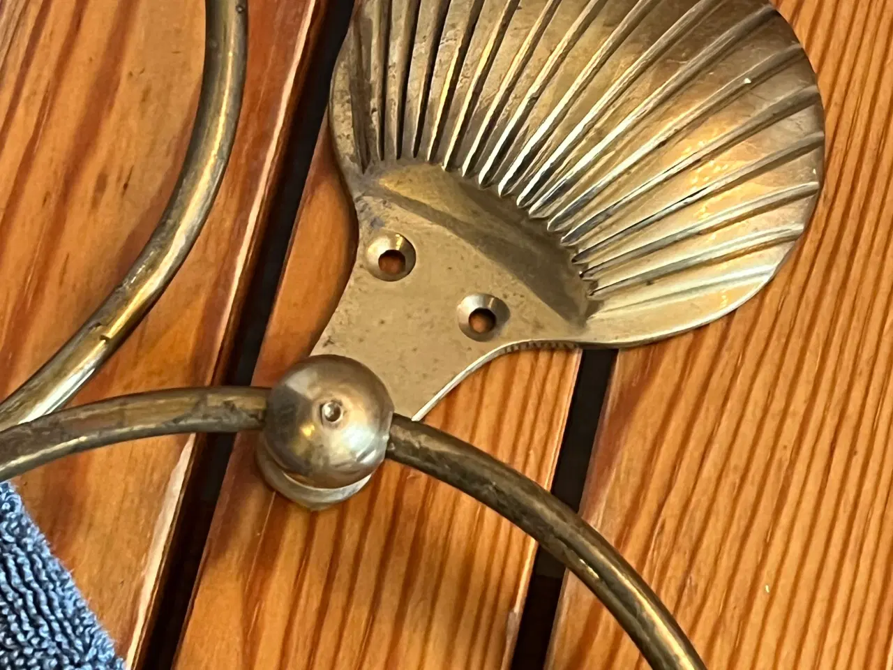 Billede 4 - Super elegant vintage messing håndklædering