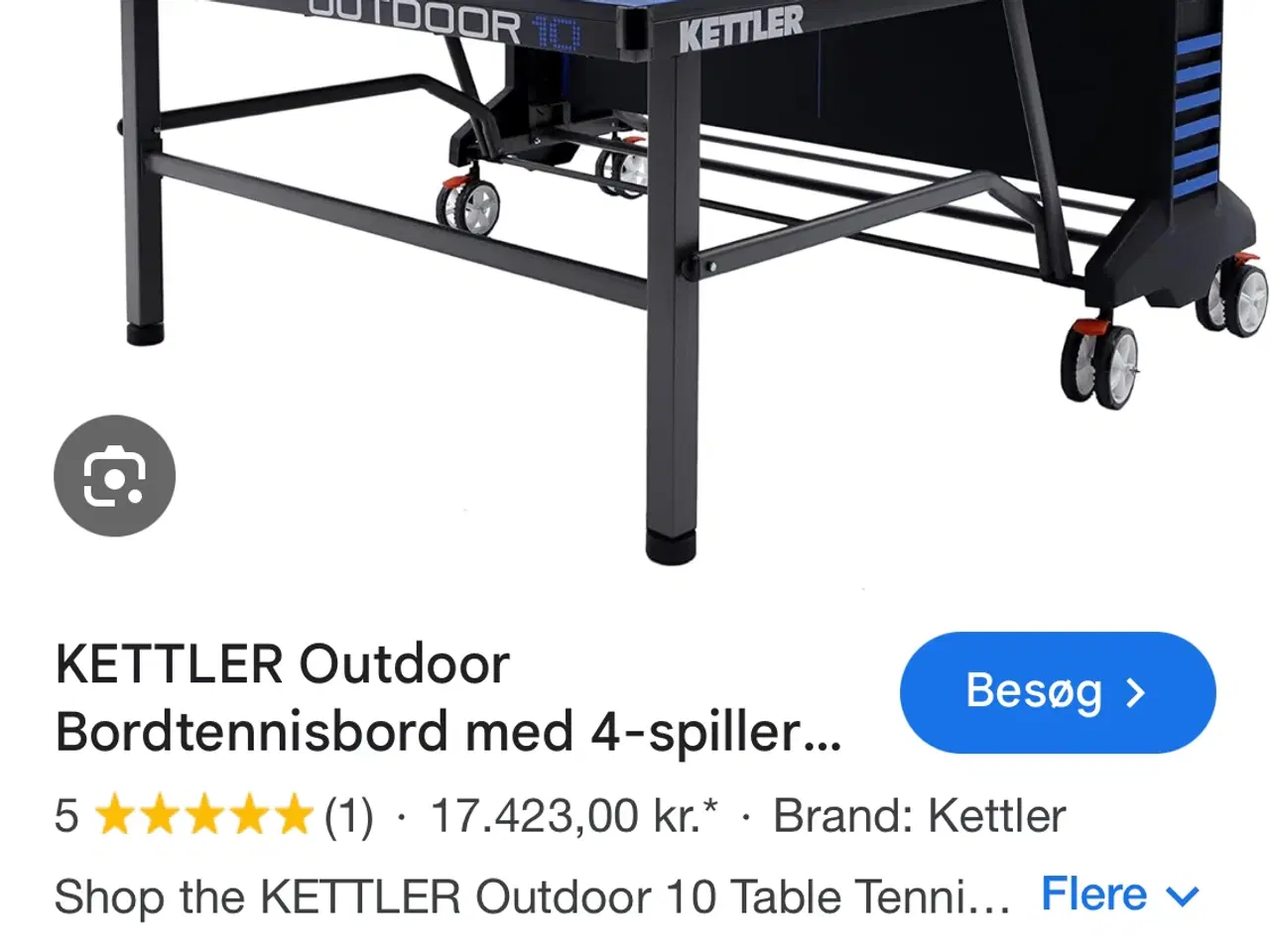 Billede 5 - Kettler bordtennisbord 