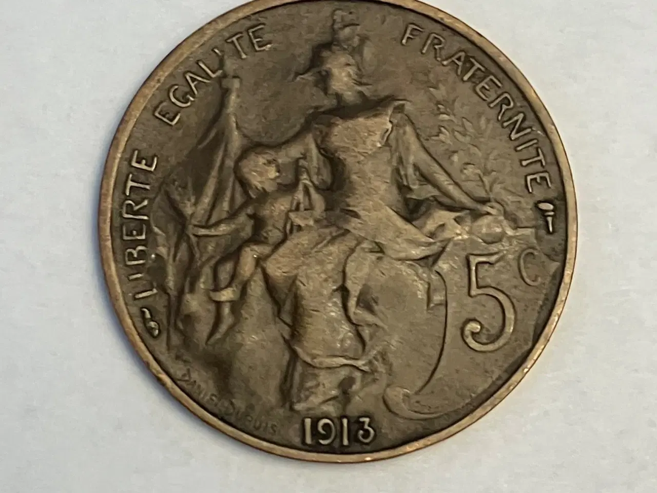 Billede 1 - 5 Centimes France 1913