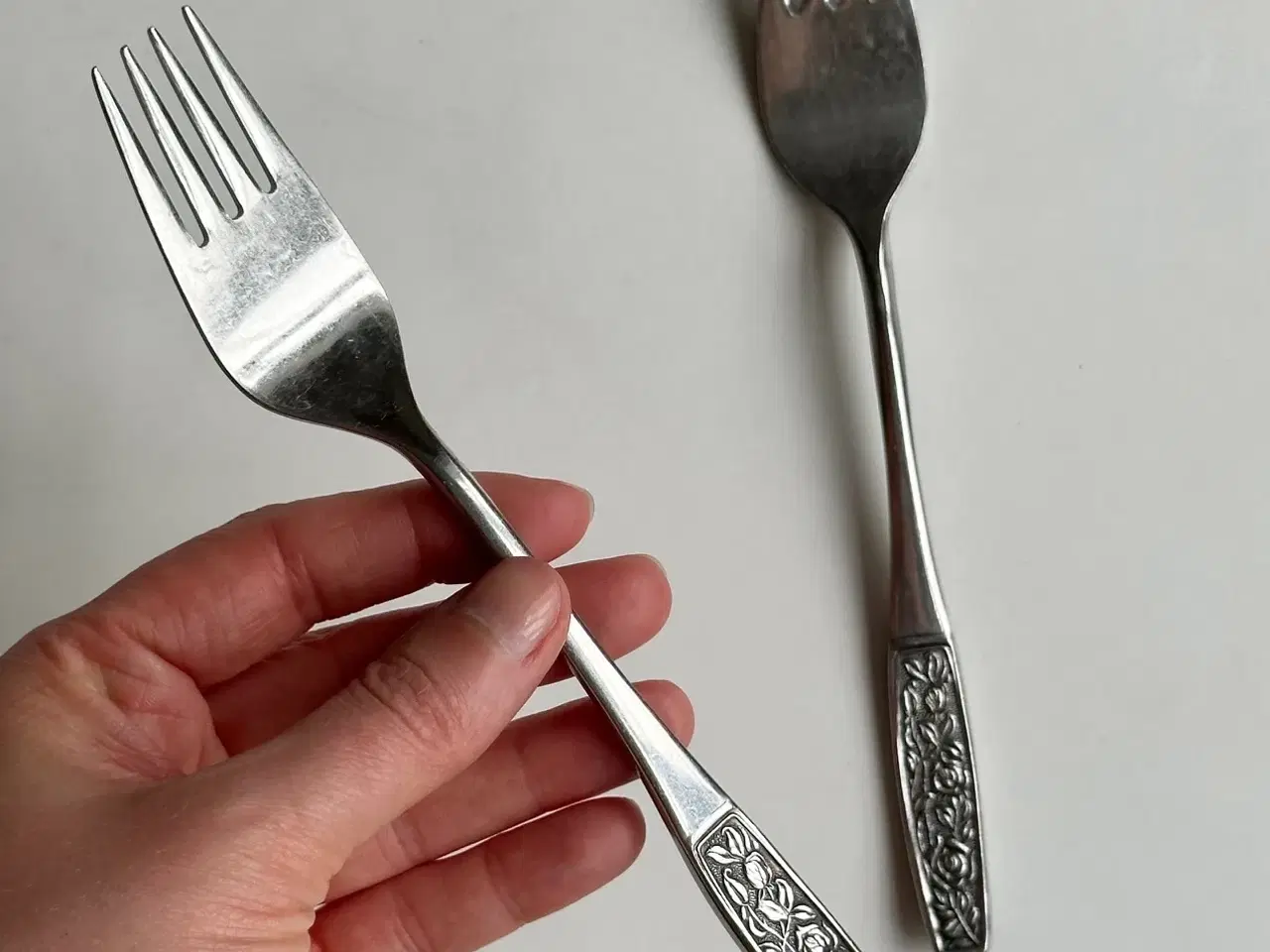 Billede 3 - Lundtofte Rose Petite gafler, 2 stk samlet