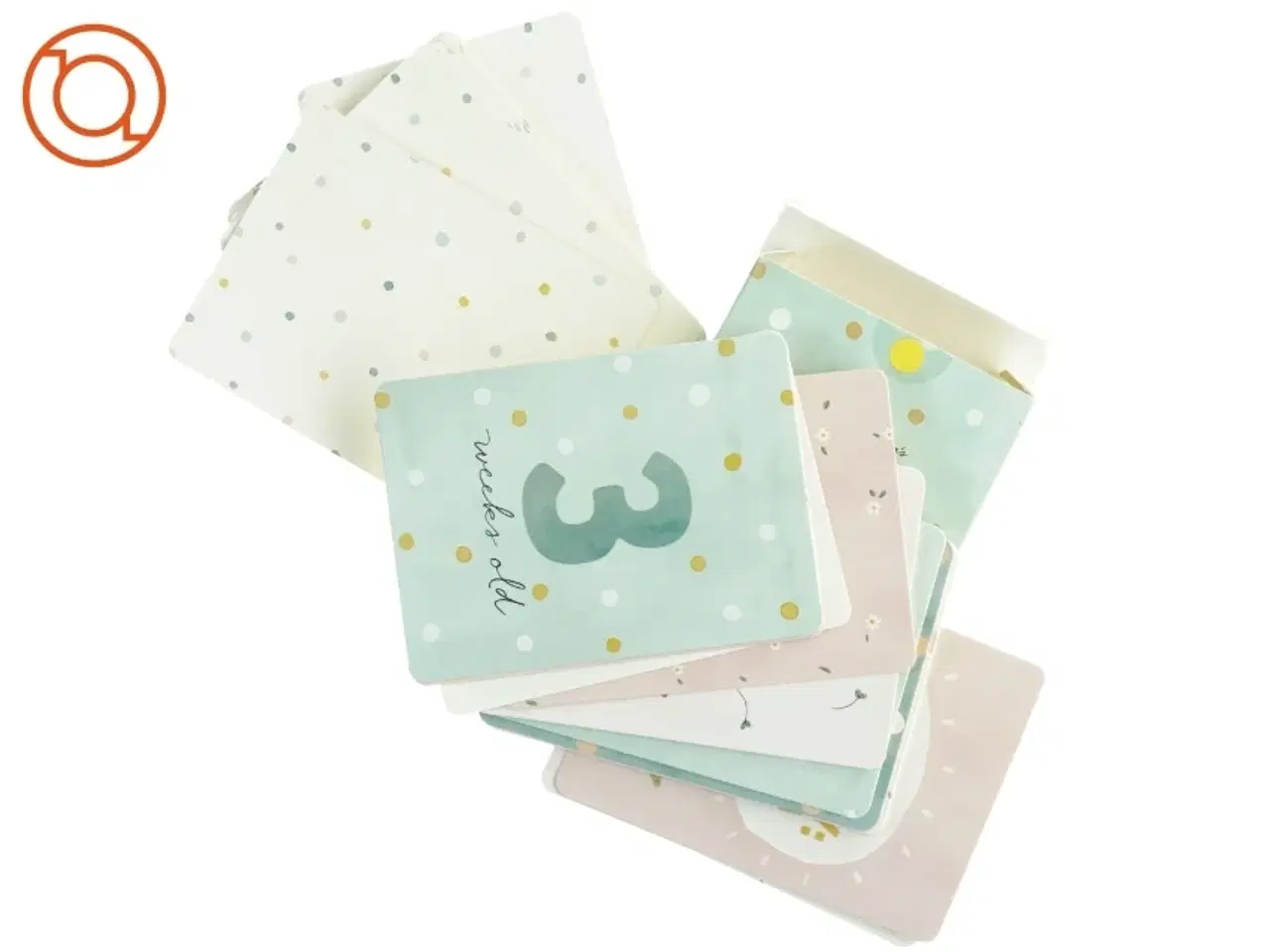 Billede 2 - Milestone Babykort fra Søstrene Grene (str. 15 x 11 cm)