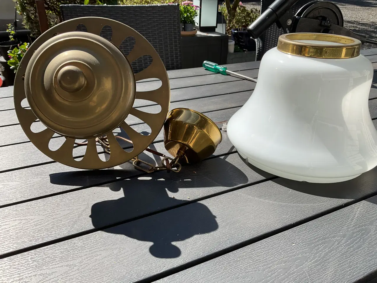 Billede 3 - Lampe i messing