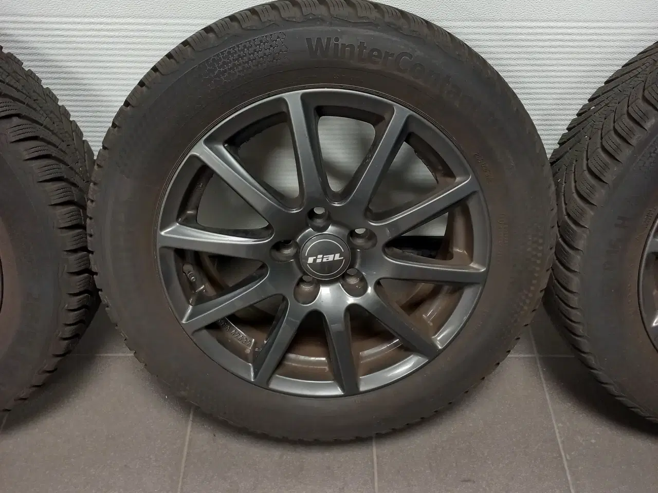 Billede 3 - Rial 5 x 108 med Continental vinterdæk