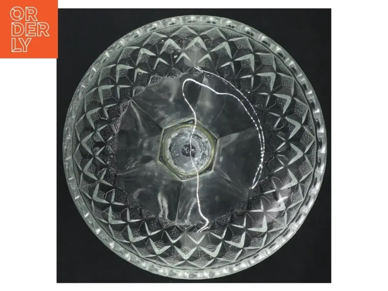 Billede 3 - Glasskål på fod (str. H. 17 cm. ø. 15 cm)