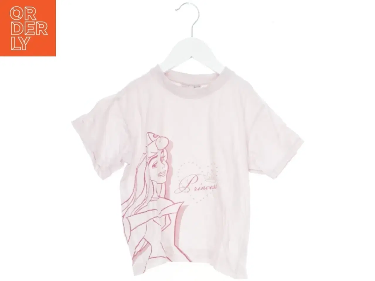 Billede 1 - Lyserød prinsesse T-shirt fra Disney (str. 122)